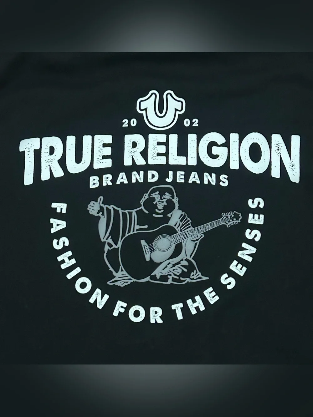 True Religion Men’s Black Hoodie Size Large Full Zip Excellent Condition